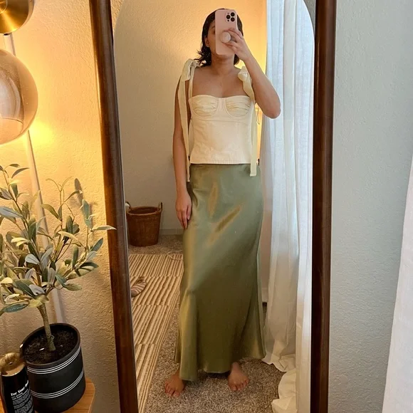 🛑SOLD🛑 Orseund Iris Canvas Bustier Tie Top - Picture 6 of 12